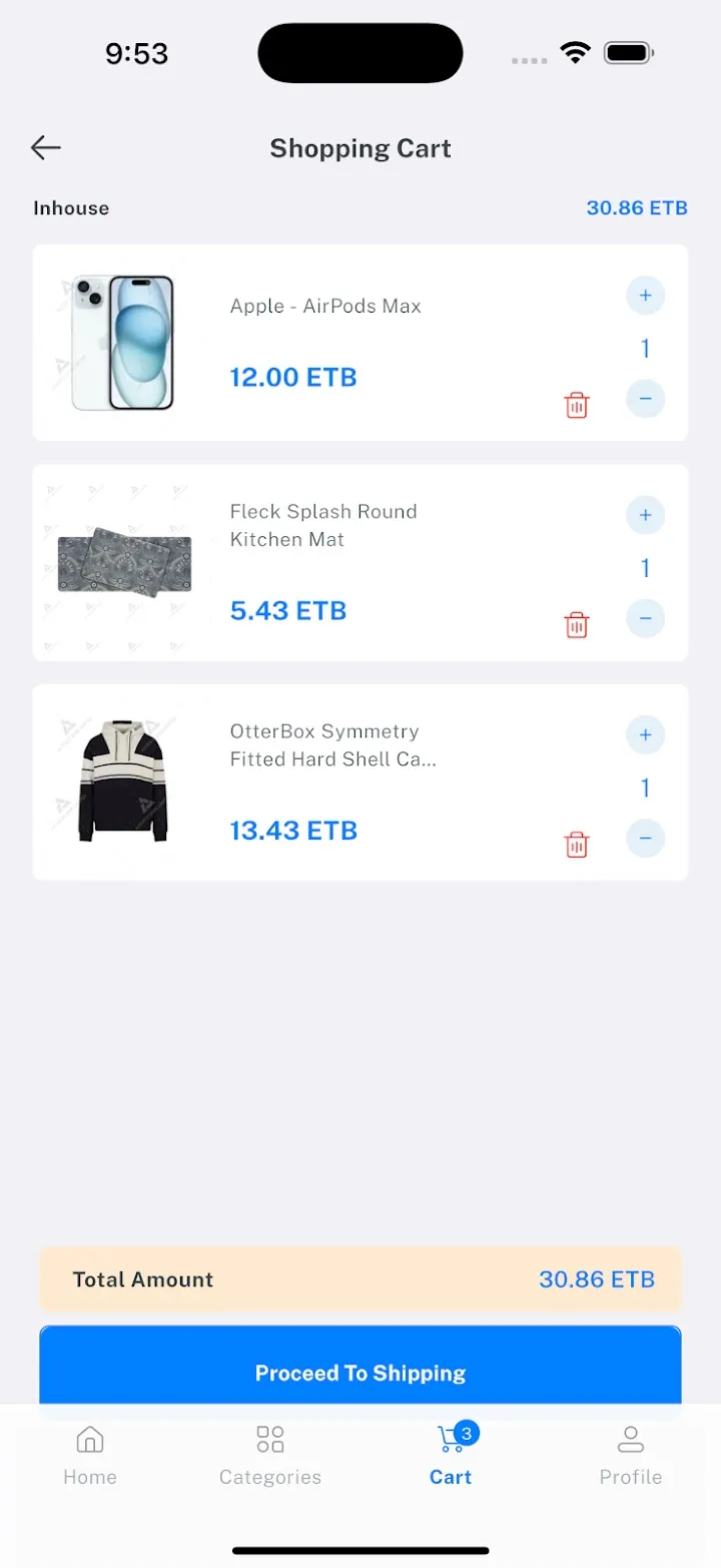 Review product information before checkout.