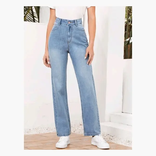 Women's Wide-Leg High-Waist Jeans